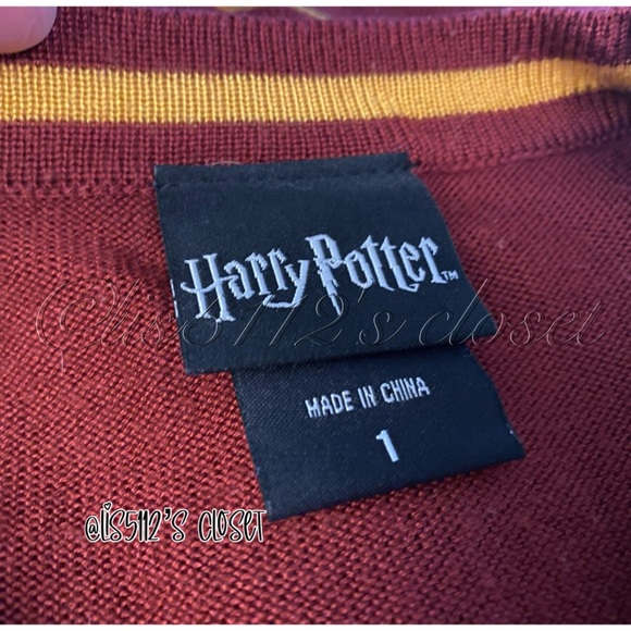 Torrid x Harry Potter Gryffindor Dark Red Varsity Boyfriend Cardigan 1X 14 16 - Picture 7 of 15